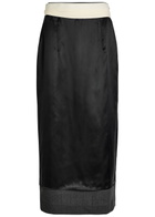 Rohe Inside-out Stretch-wool Midi Skirt Dark Grey