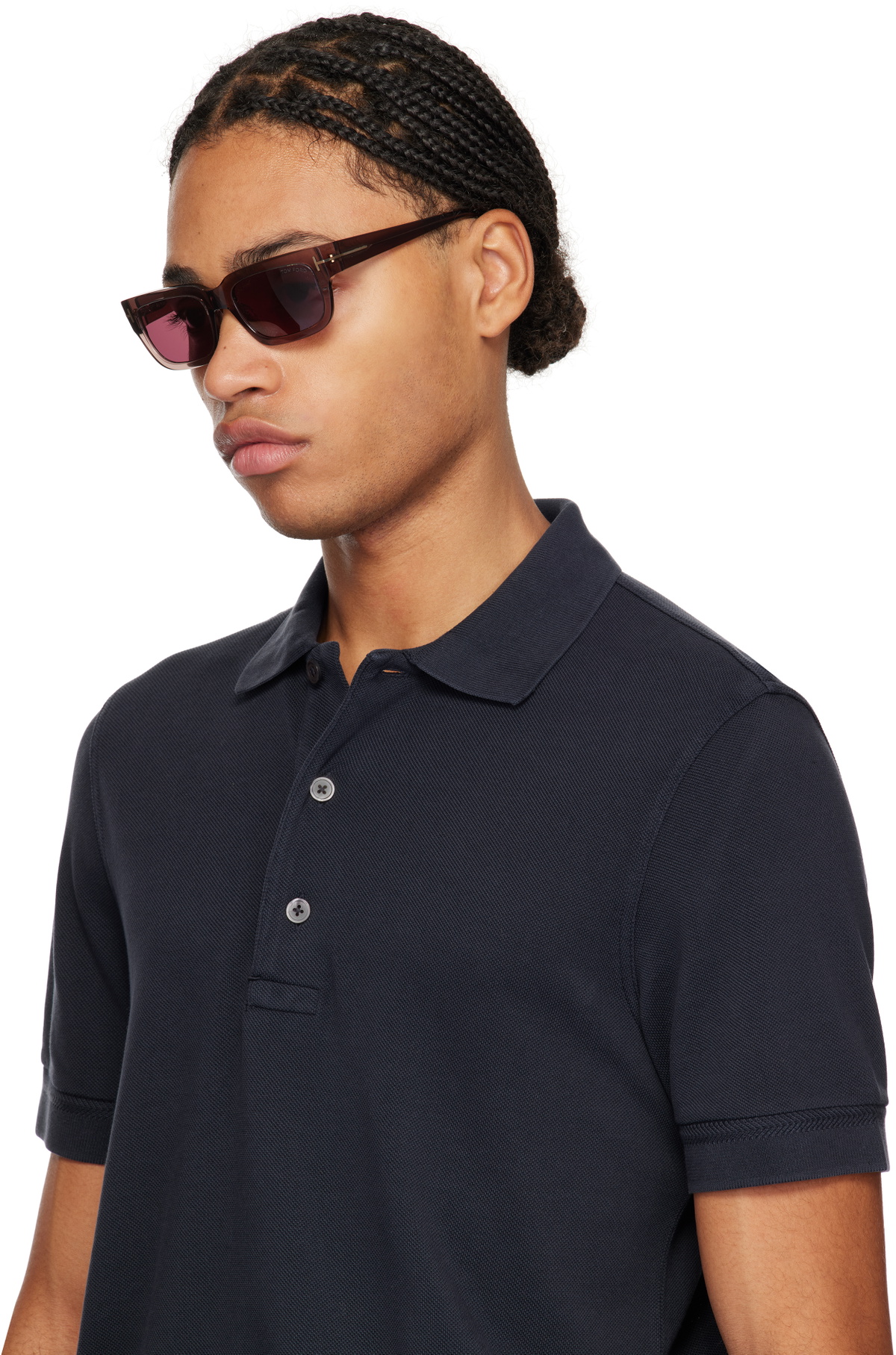 Tom Ford Ezra sunglasses Tom Ford Ezra Sunglasses FT1075 52L Dark Havana - eye-oo.com main image 3
