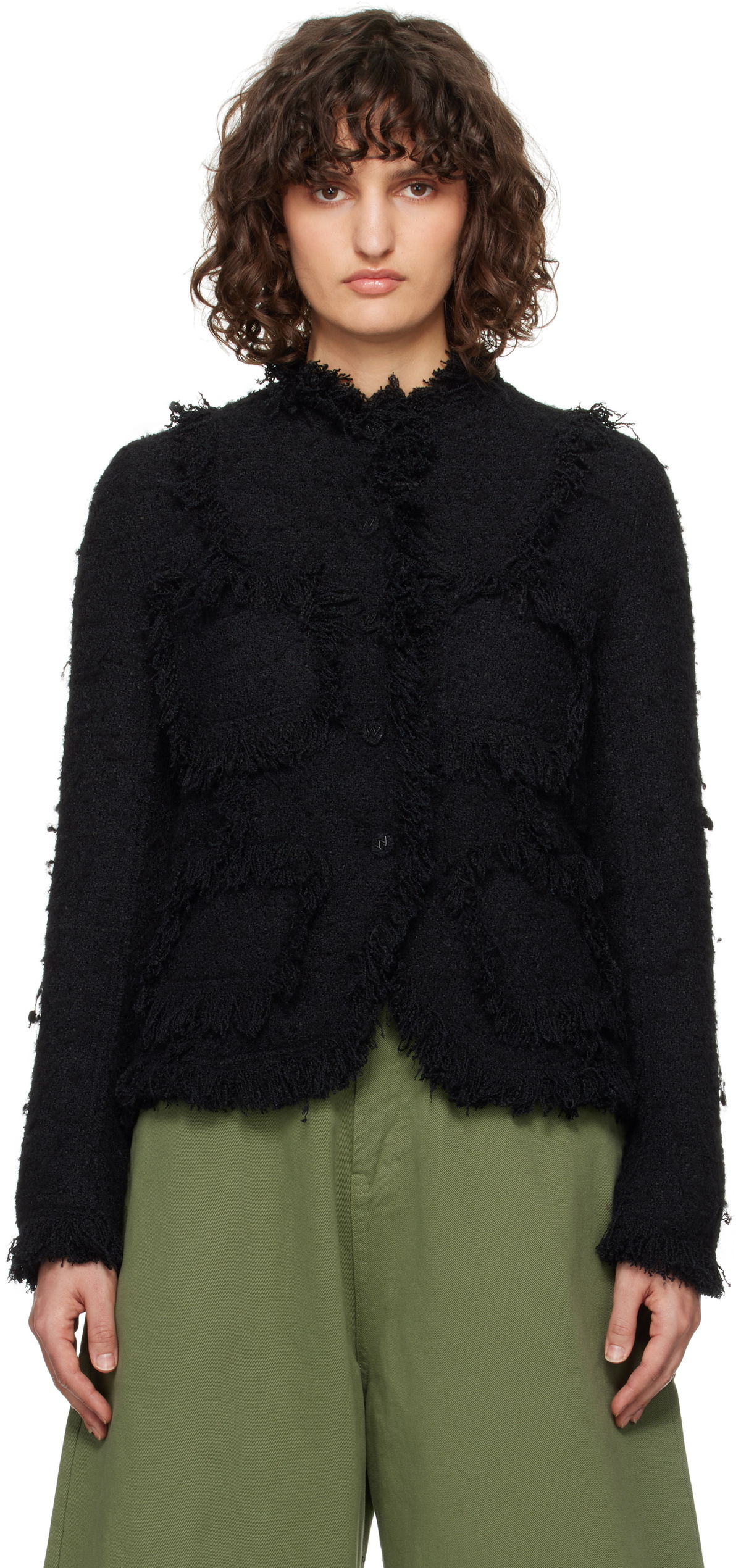OPEN YY Black Tie Zip Training Jacket OPEN YY