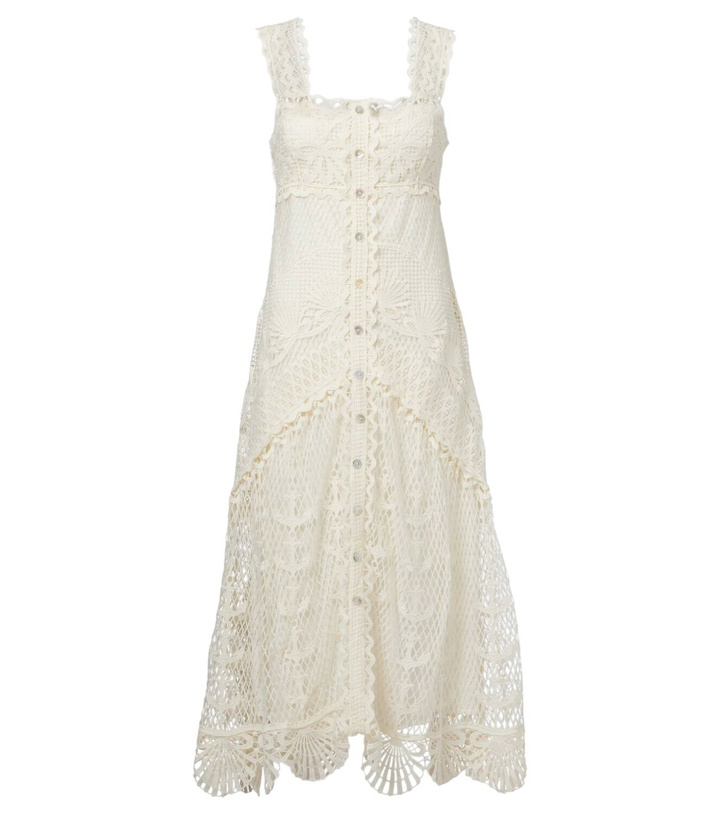 Photo: Farm Rio Tiered guipure lace maxi dress
