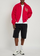 Rhude Bay Of Angels Padded Corduroy Bomber Jacket Red