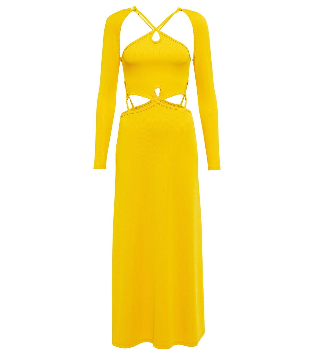 open lace back dress Christopher Esber Sculptured Pleated Rib Dress
