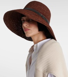 Brunello Cucinelli Monili-embellished straw sun hat