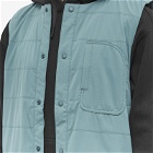 Snow Peak Men's Flexible Insulated Vest in Balsam Green