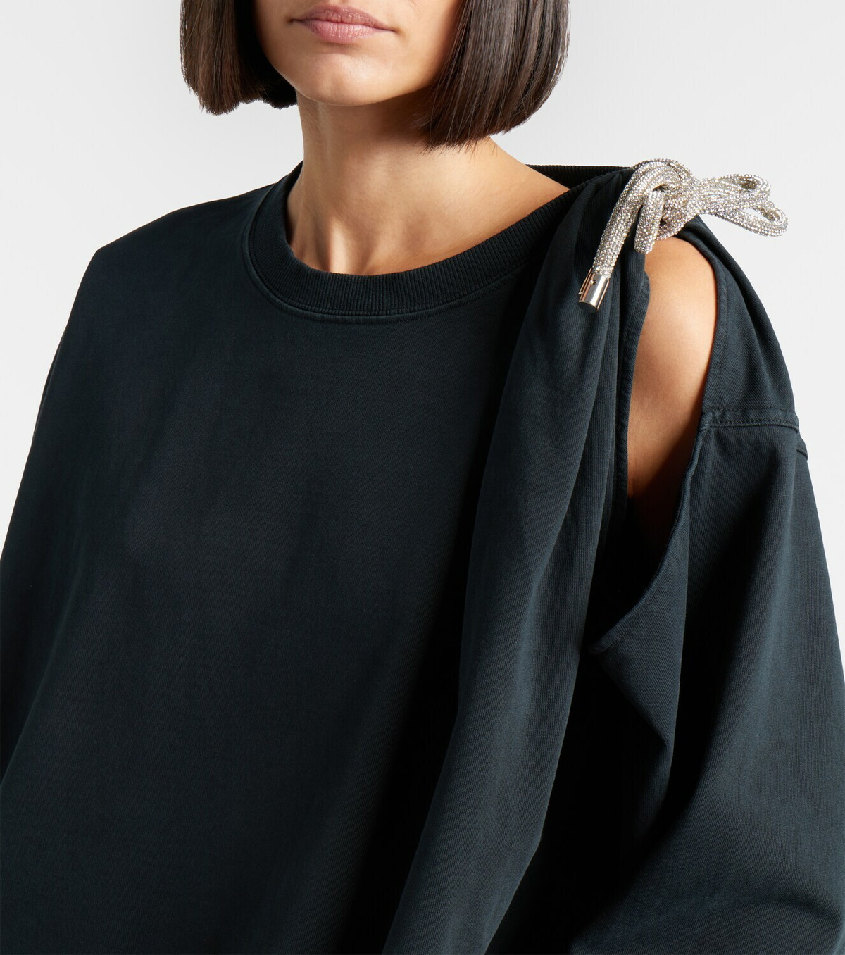 Area Embellished cotton jersey T-shirt