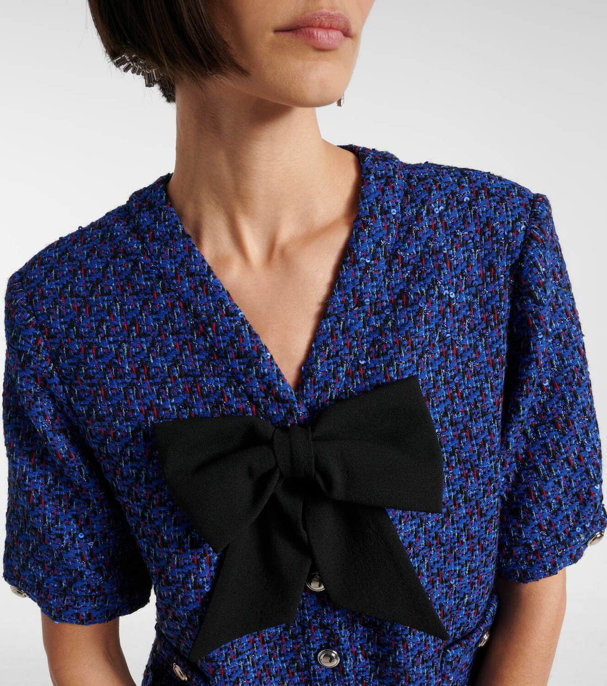 Alessandra Rich Sequined tweed minidress