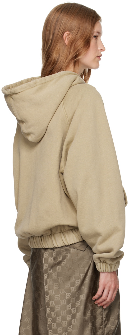 MISBHV Beige Community Zipped Hoodie