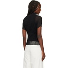 ISSEY MIYAKE Black Chiffon Twist T-shirt