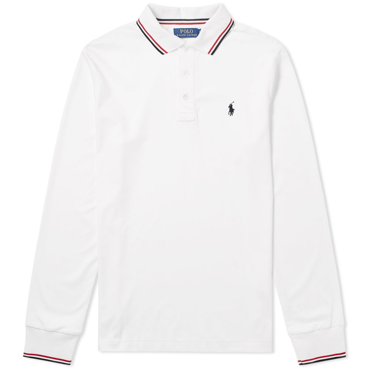 Photo: Polo Ralph Lauren Long Sleeve RWB Tipped Polo