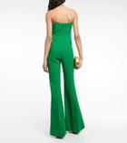 Roland Mouret Asymmetric wool crêpe jumpsuit