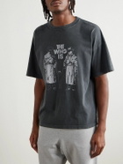 Remi Relief - Who Is Printed Cotton-Jersey T-Shirt - Black