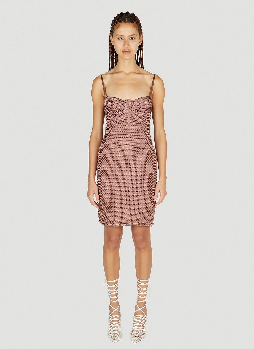 Isa Boulder - Braided Dress in Brown