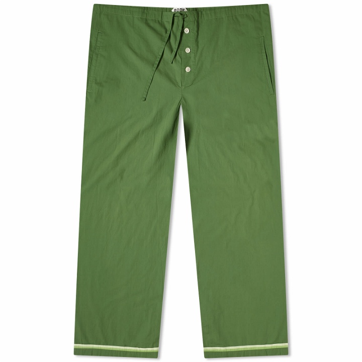Photo: Bode Men's Top Sheet Pyjama Pants in Green