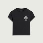 END. Women's Monogram Baby T-Shirt in Cinder Black