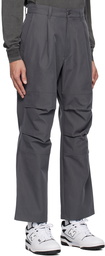 Uniform Bridge Gray One Tuck Trousers