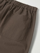 FRAME - Easy Straight-Leg Cotton-Twill Trousers - Brown