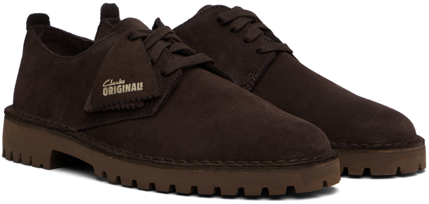 Clarks Originals Brown Desert Rock Lo Derbys Clarks Originals