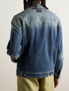 Dolce&Gabbana - Logo-Appliquéd Washed-Denim Jacket - Blue