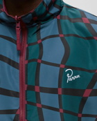 By Parra Squared Waves Pattern Track Top Green - Mens - Track Jackets