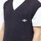 Autry Men's Knitted Sport Vest in Blue