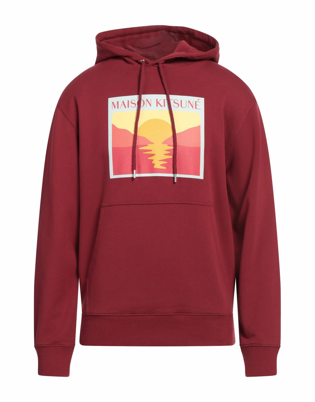 Maison Kitsuné Mens Sweatshirt Burgundy