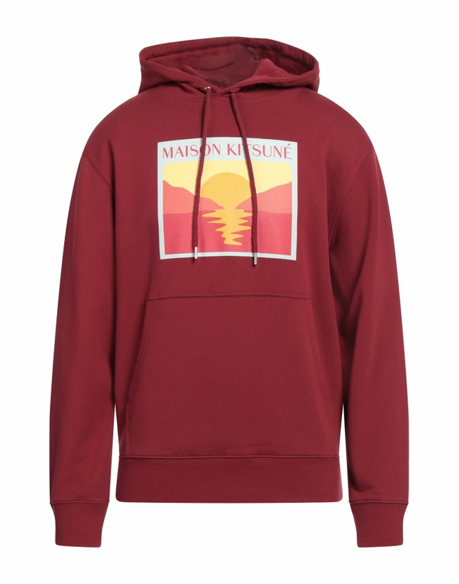 Photo: Maison Kitsuné Mens Sweatshirt Burgundy