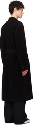 doublet Black Bathrobe Tailored Coat