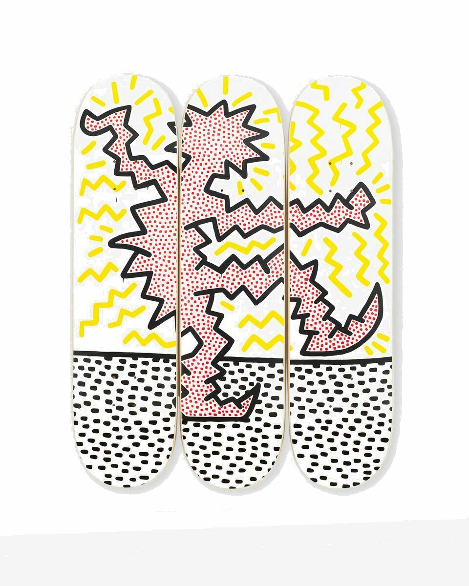 Photo: The Skateroom Keith Haring Untitled (Electric) Deck Multi - Mens - Home Deco