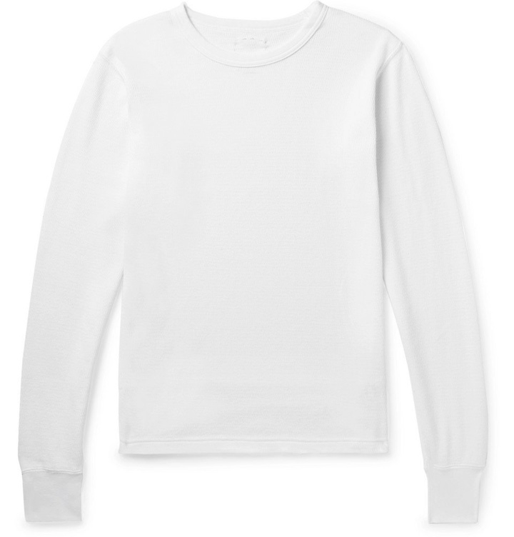 Photo: visvim - Waffle-Knit Cotton T-Shirt - Men - White