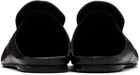 Dries Van Noten Black Leather Mule Slip-on Loafers