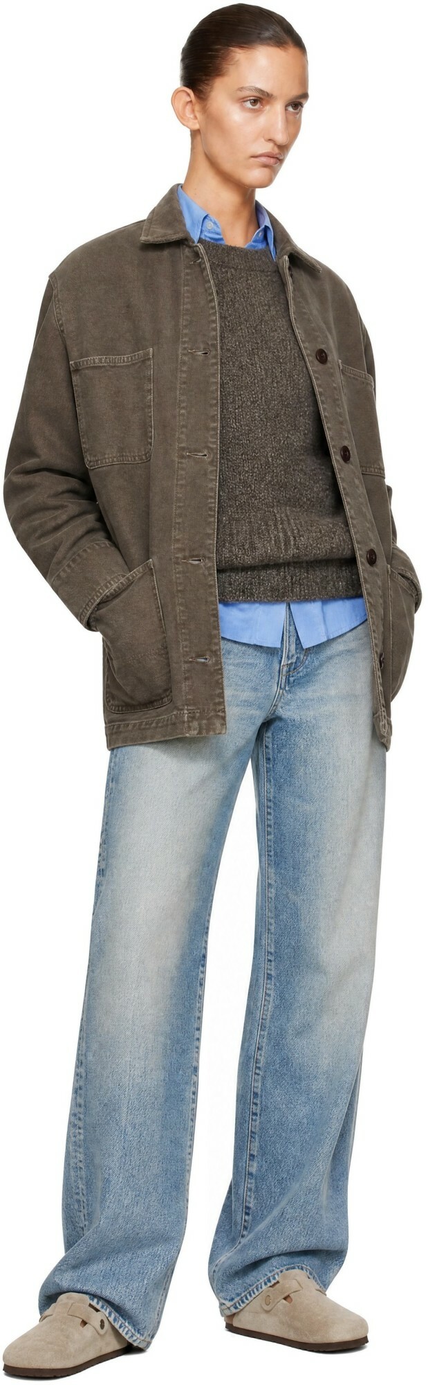 A.P.C. Brown Mina Logo Jacket