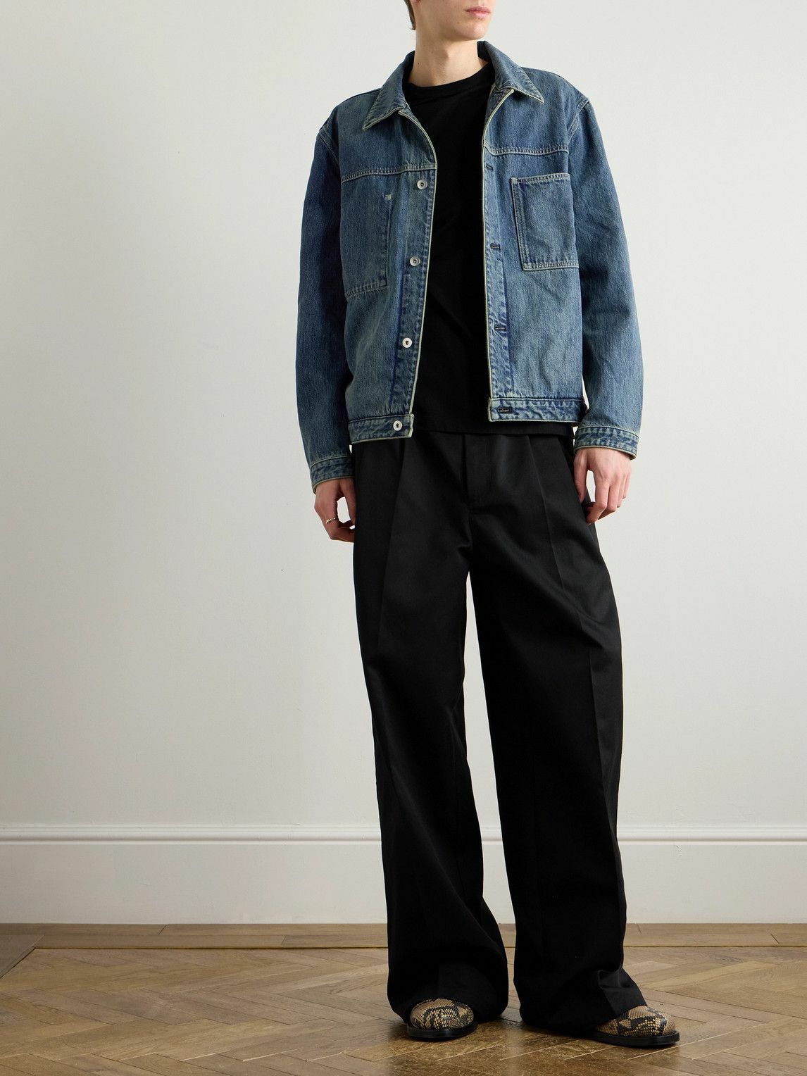 Jil Sander - Logo-Appliquéd Denim Jacket - Blue