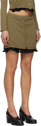Eckhaus Latta Brown Veil Miniskirt
