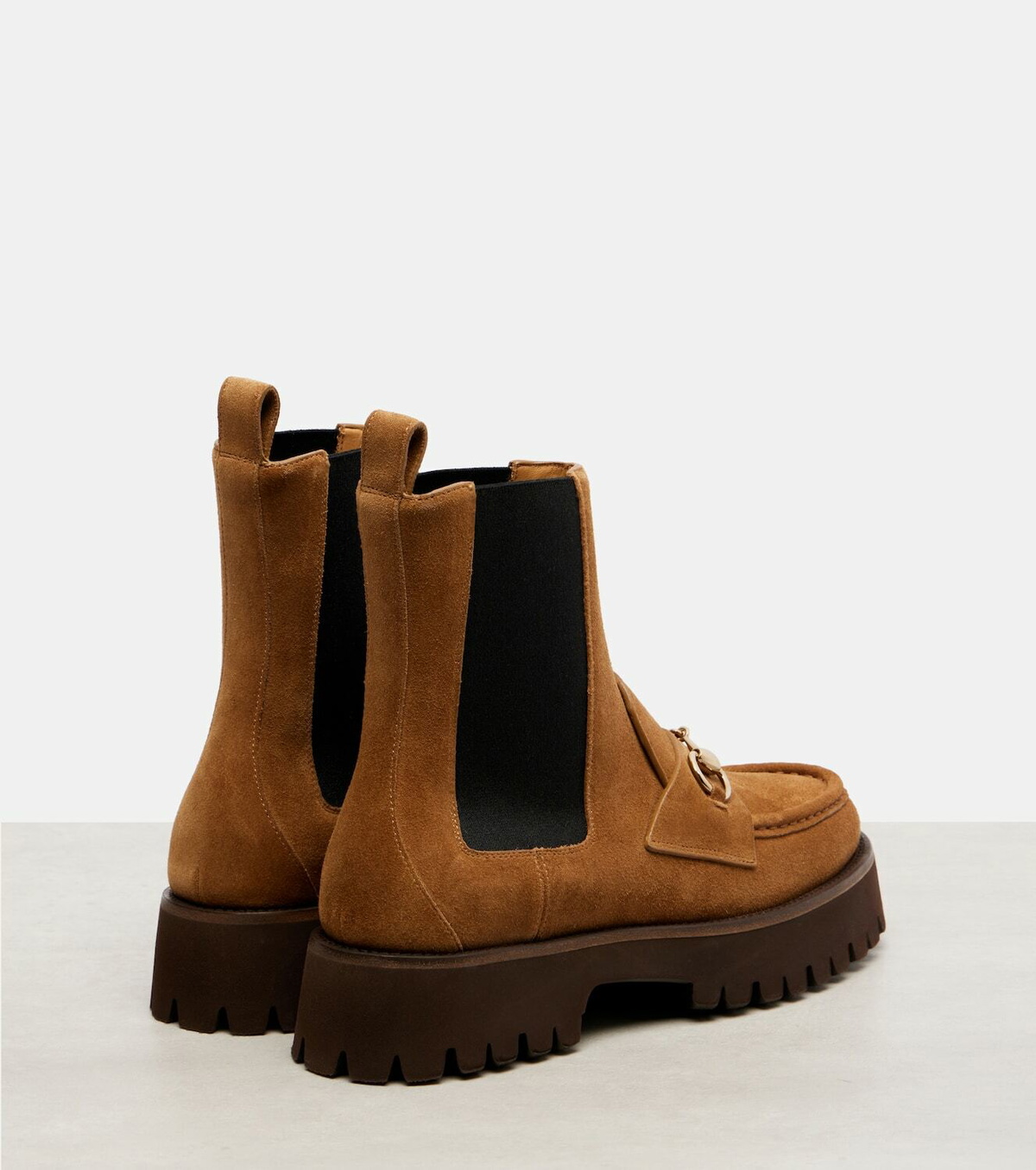 Gucci Horsebit suede Chelsea boots