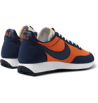 Nike - Air Tailwind 79 Leather-Trimmed Suede and Shell Sneakers - Blue