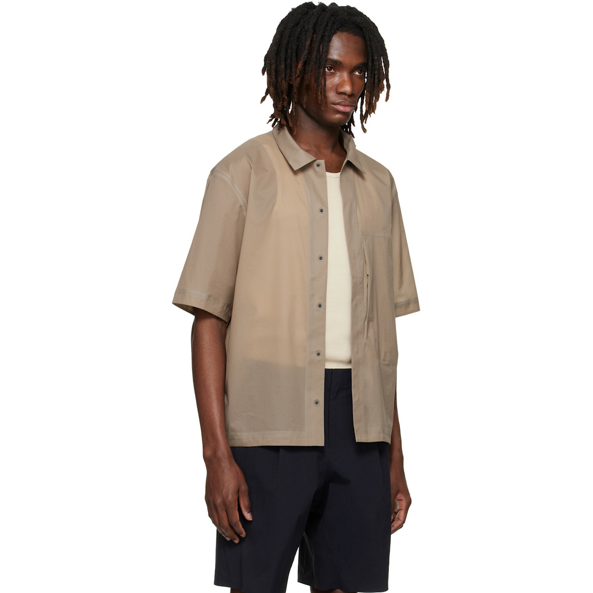 Veilance Taupe Demlo S/S Shirt