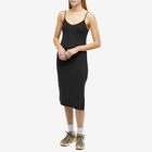 Joah Brown Women's Relaxed V Neck Midi Dress in Vintage Black