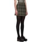 Alexachung Green Check Please Miniskirt