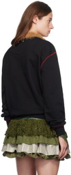 Andersson Bell Black Essential 'ADSB' Fiore Sweatshirt