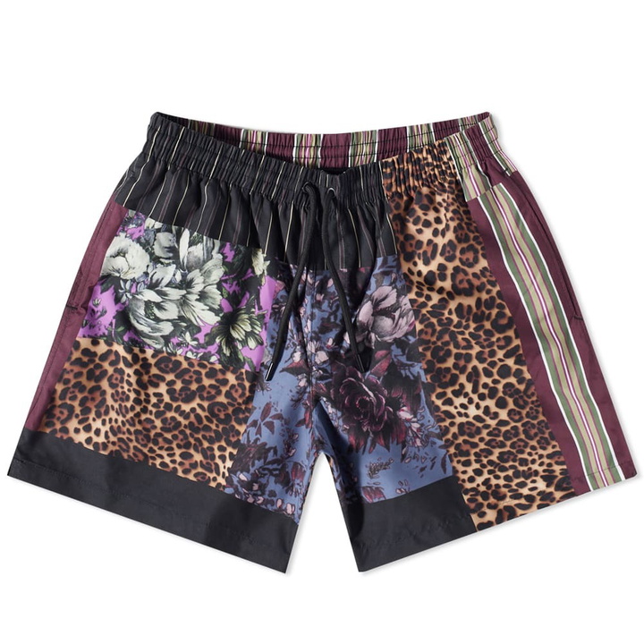 Photo: Dries Van Noten Men's Multi Panel Swim Shorts in Dessin A