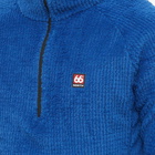 66° North Men's Hrannar Alpha Quarter Zip Fleece Jacket in Blue Quartz