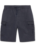 OFFICINE GÉNÉRALE - Jay Garment-Dyed Lyocell Drawstring Shorts - Blue