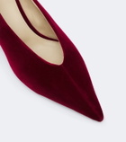 Le Monde Béryl Babouche velvet pumps