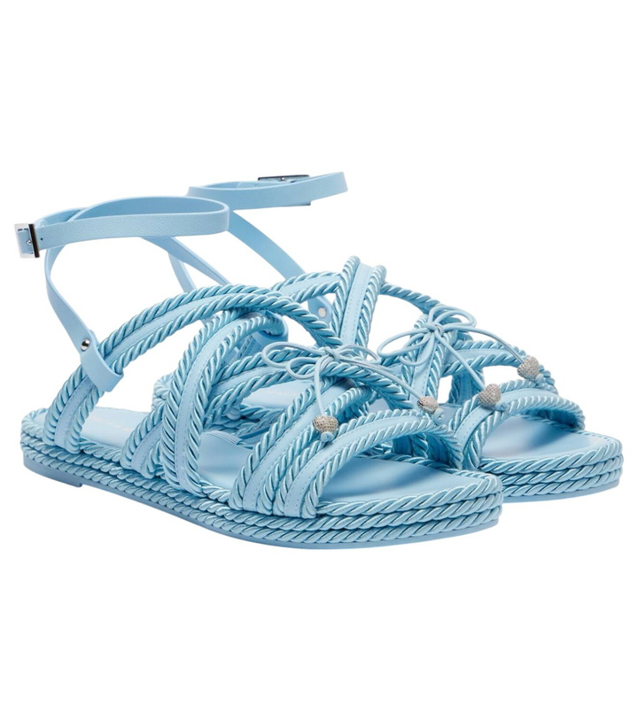Photo: Mach & Mach Embellished woven sandals
