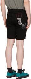 Ksubi Black Chopper Short Devil Denim Shorts