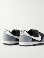 Nike - Air Pegasus 83 Premium Leather-Trimmed Suede Sneakers - Black