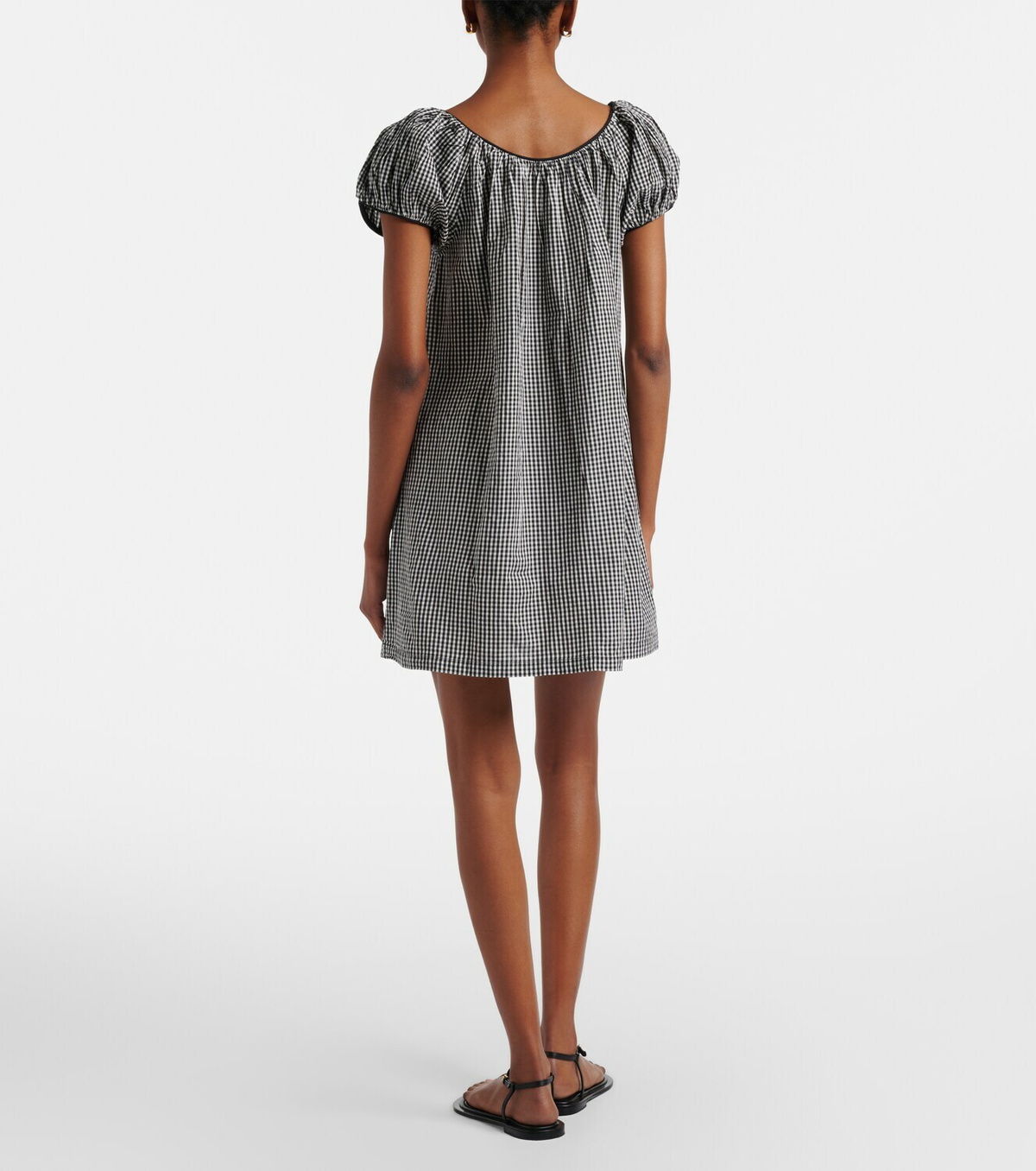 Dôen Julia gingham cotton poplin minidress