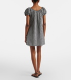 Dôen Julia gingham cotton poplin minidress