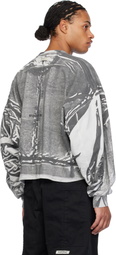 B1ARCHIVE Gray Oversized Crewneck Sweatshirt