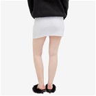 Alexander Wang Women's Mini Logo Sweat Skirt in Light Heather Grey